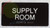 BRAILLE SUPPLY ROOM SIGN