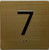 HOTEL DIRECTIONAL SIGN 7TH FLOOR ELEVATOR JAMB PLATE