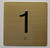 ADA 1 ST FLOOR ELEVATOR JAMB PLATE SIGN