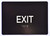 BRAILLE EXIT SIGN
