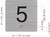 TACTILE HOTEL ELEVATOR JAMB PLATE WITH BRAILLE 5TH FLOOR SIGN
