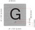 HOTEL ELEVATOR JAMB PLATE WITH BRAILLE (G- GROUND) SIGN