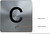 BRAILLE ELEVATOR JAMB PLATE WITH BRAILLE (C- CELLAR) SIGN