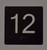 HOTEL ADA ELEVATOR JAMB PLATE WITH BRAILLE (12TH SIGN