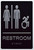 TACTILE HOTEL RESTROOM TACTILE GRAPHICS GRADE 2 BRAILLE SIGN