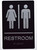 BRAILLE RESTROOM TACTILE GRAPHICS GRADE 2 BRAILLE SIGN