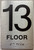 HOTEL DIRECTIONAL SIGN 13 FLOOR