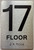 BRAILLE 17 FLOOR SIGN