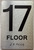 TACTILE HOTEL 17 FLOOR SIGN