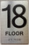 HOTEL DIRECTIONAL SIGN 18 FLOOR