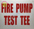 FIRE Pump Test TEE   Sign