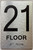 ADA 21TH FLOOR SIGN