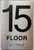 ADA 15TH FLOOR SIGN
