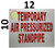 Temporary AIR PRESSURIZED Standpipe   Fire Department Sign