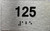 BRAILLE APARTMENT NUMBER - UNIT NUMBER SIGN
