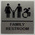 ADA FAMILY RESTROOM ACCESSIBLE SIGN