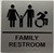 BRAILLE FAMILY RESTROOM ACCESSIBLE SIGN