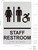 HOTEL DIRECTIONAL SIGN STAFF ACCESSIBLE RESTROOM