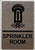 HOTEL ADA SPRINKLER ROOM SIGN