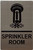 HOTEL DIRECTIONAL SIGN SPRINKLER ROOM