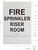 FIRE SPRINKLER RISER ROOM