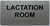TACTILE HOTEL LACTATION ROOM SIGN