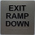HOTEL DIRECTIONAL SIGN EXIT RAMP DOWN