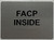 HOTEL DIRECTIONAL SIGN FACP INSIDE - FIRE ALARM CONTROL PANEL