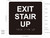 HOTEL DIRECTIONAL SIGN EXIT STAIR UP