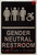 HOTEL DIRECTIONAL SIGN GENDER NEUTRAL RESTROOM ACCESSIBLE