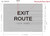 HOTEL ADA EXIT ROUTE SIGN