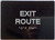 HOTEL DIRECTIONAL SIGN EXIT ROUTE