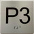ADA ELEVATOR PARKING 3 (P3) FLOOR SIGN