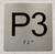 HOTEL ADA ELEVATOR PARKING 3 (P3) FLOOR SIGN