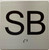 TACTILE HOTEL ELEVATOR FLOOR SUB BASEMENT SB SIGN