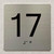 HOTEL ELEVATOR 17 FLOOR SIGN