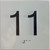 HOTEL ADA ELEVATOR FLOOR 11 /JAMB PLATE FLOOR 11 SIGN