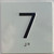 HOTEL ADA ELEVATOR FLOOR 7 /JAMB PLATE FLOOR 7 SIGN