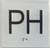 BRAILLE ELEVATOR FLOOR PENTHOUSE -PH / JAMB SIGN