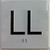 BRAILLE ELEVATOR FLOOR LL /JAMB PLATE FLOOR LOWER SIGN