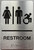 HOTEL MEN / WOMEN RESTROOM SIGN
