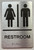 HOTEL MEN / WOMEN RESTROOM SIGN