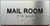 TACTILE HOTEL MAIL ROOM SIGN