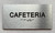 BRAILLE CAFETERIA SIGN