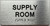 HOTEL DIRECTIONAL SIGN SUPPLY ROOM