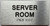 HOTEL ADA SERVER ROOM SIGN