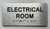 HOTEL ELECTRICAL ROOM SIGN