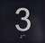 3RD Floor Elevator Jamb Plate - with Braille and Raised Number-Elevator Floor Number -
