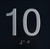 10TH Floor Elevator Jamb Plate - with Braille and Raised Number-Elevator Floor Number -