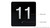 11TH Floor Elevator Jamb Plate - with Braille and Raised Number-Elevator Floor Number -Signage